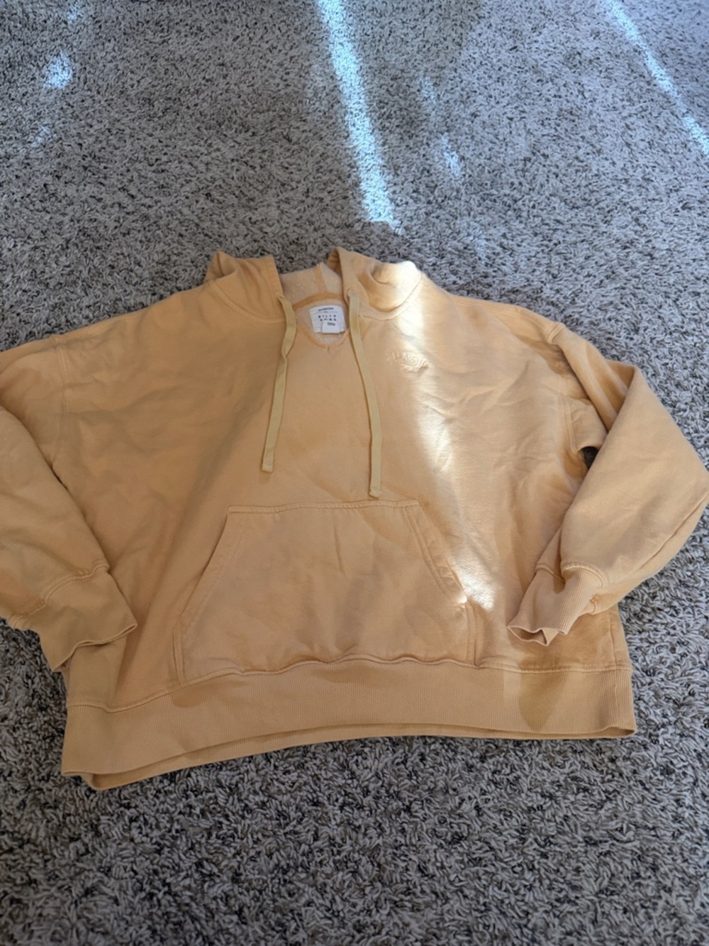 Billabong Pale Yellow Fleece-Lined Hoodie